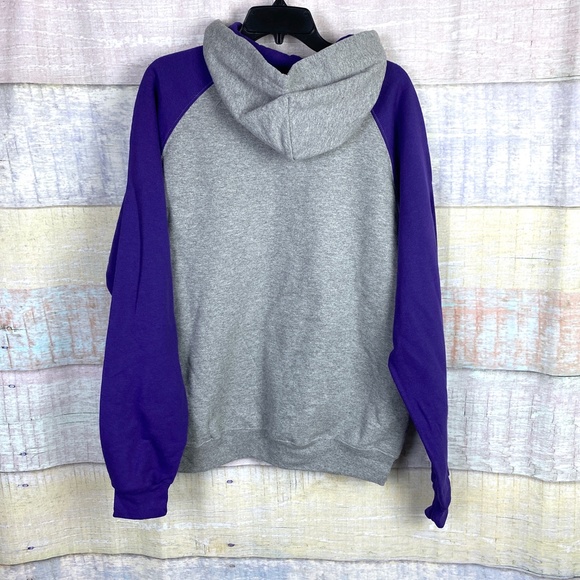 NWOT Jerzees NuBlend Colorblock Raglan Hoodie - Picture 6 of 11